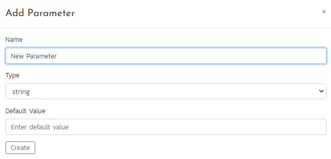 Add Parameter Dialog